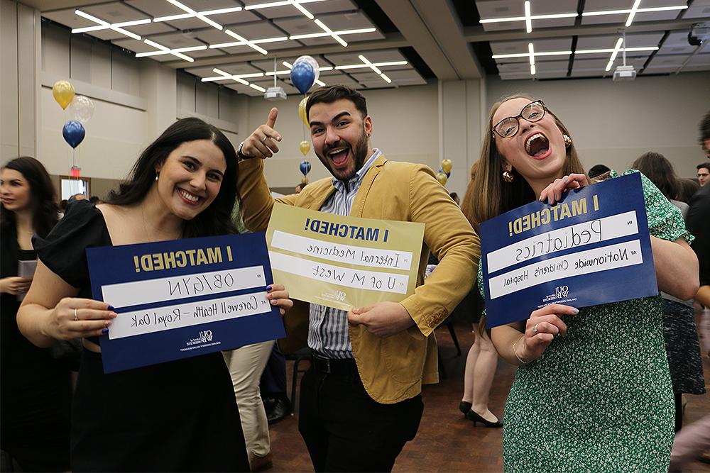 An image of students celebrating Match Day